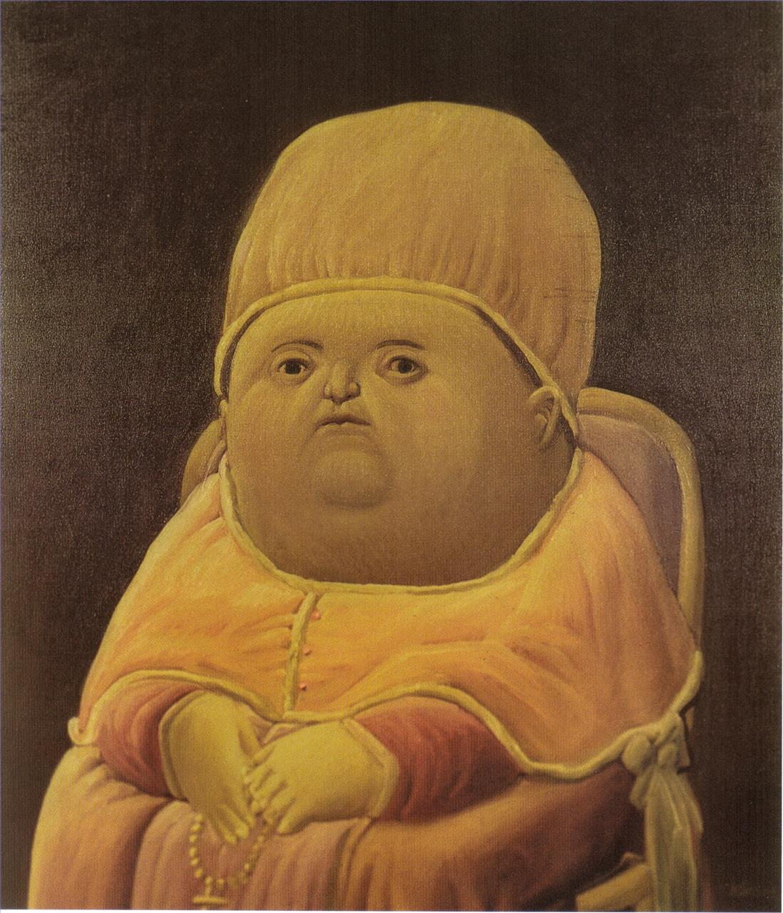 Pope Leo X after Raphael Fernando Botero Oil Paintings